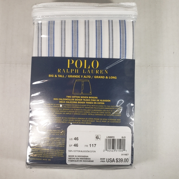 NWT Men's Ralph Lauren Polo 2 Pairs Woven Boxers - Picture 6 of 9